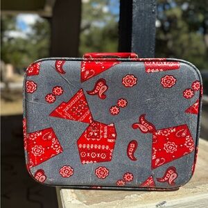 Vintage bandana kids suitcase